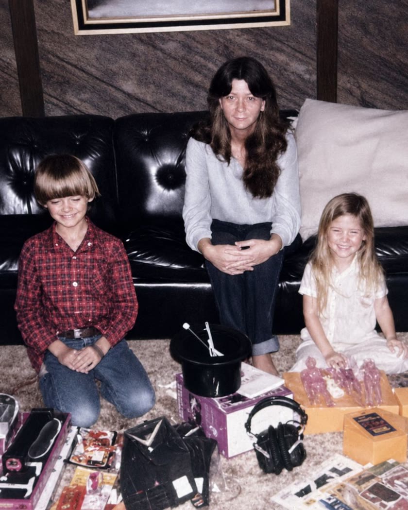 Chris Meece as a boy with his first magic set on Christmas morning