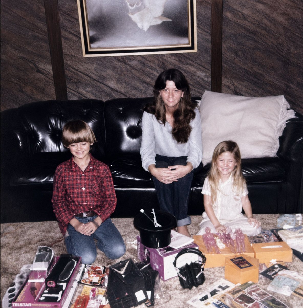 Chris Meece as a boy with his first magic set on Christmas morning